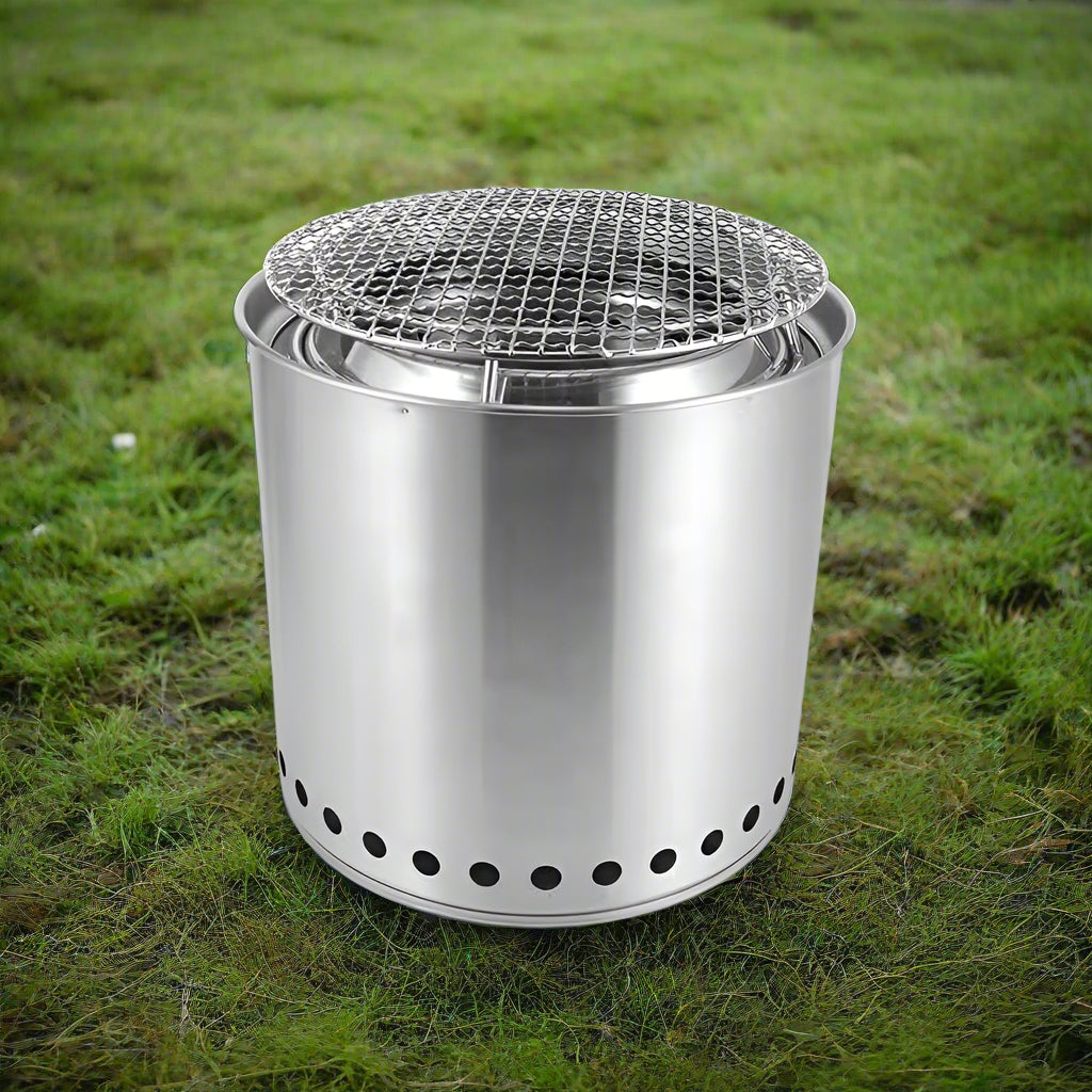 Stainless Steel Camping Portable Split Charcoal Stove